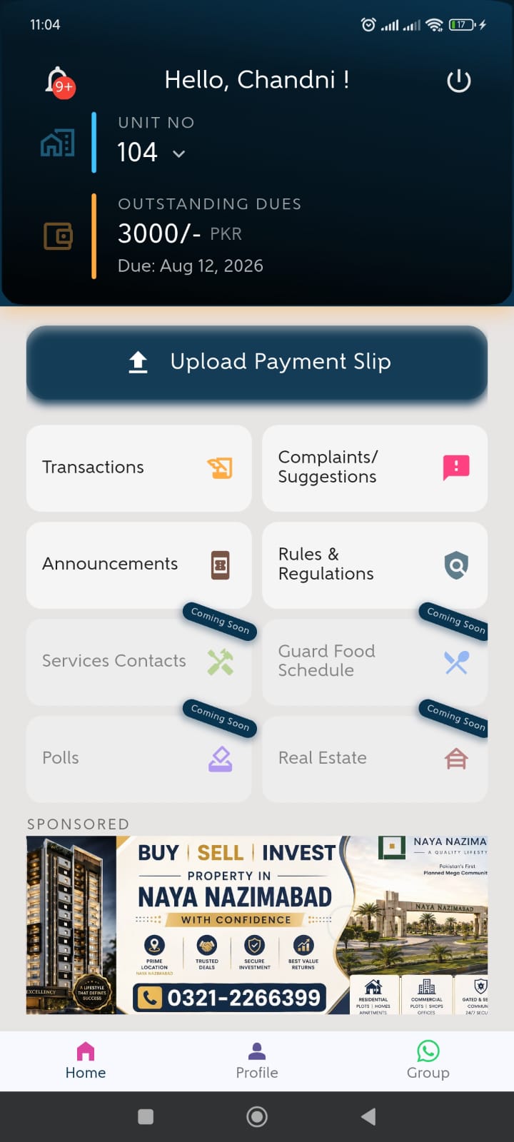 Fixers financial dashboard